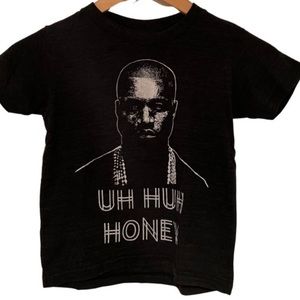 Kanye West graphic t-shirt, black size 6